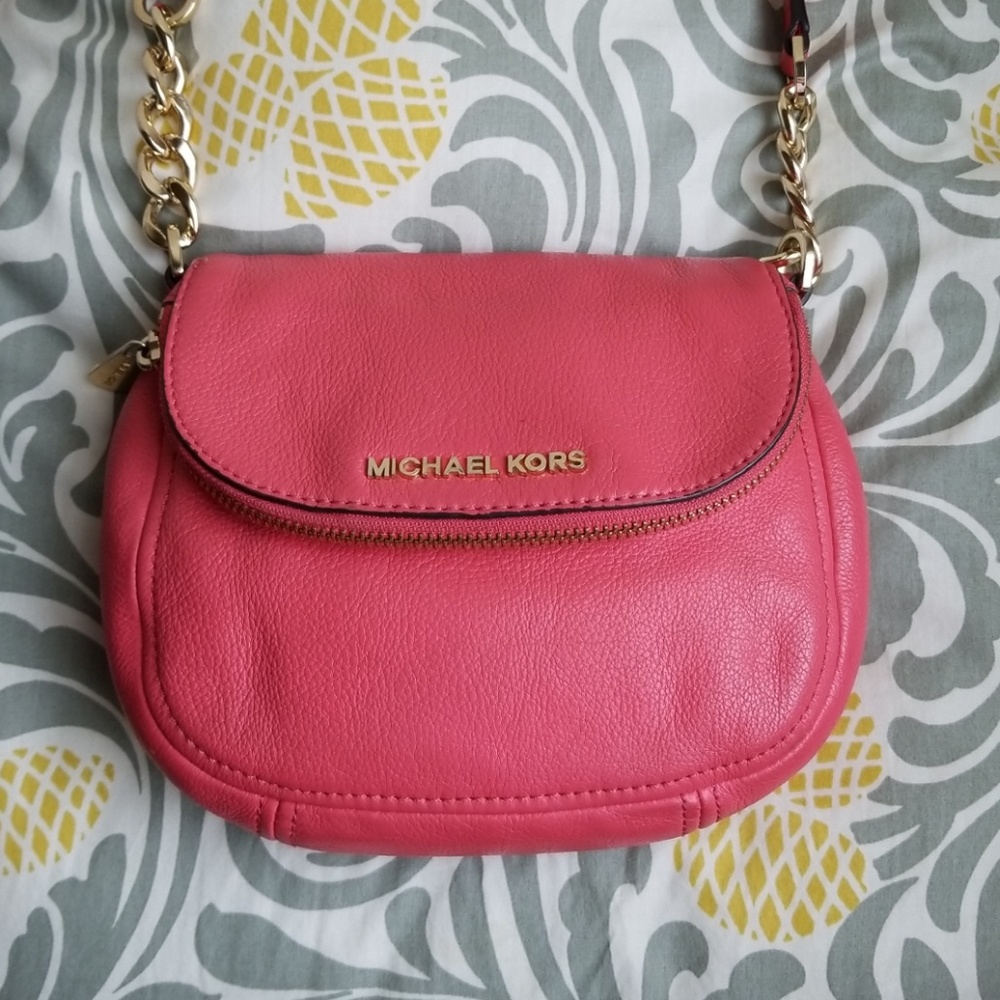 Michael Kors Bedford Flap Bubblegum Pink Crossbody